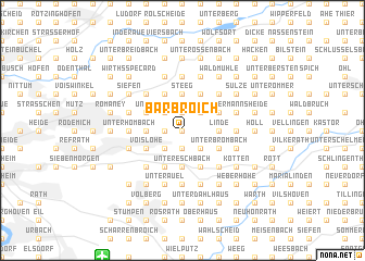 map of Bärbroich