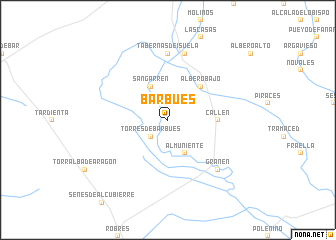 map of Barbués