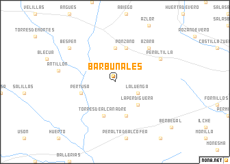 map of Barbuñales