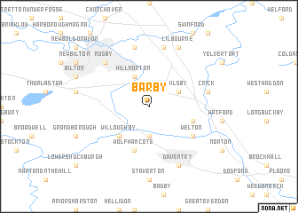 map of Barby