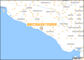 map of Barcadère Trompe