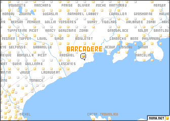 map of Barcadère