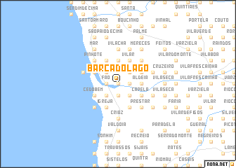 map of Barca do Lago