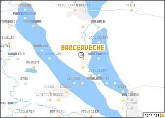 map of Barcea Veche