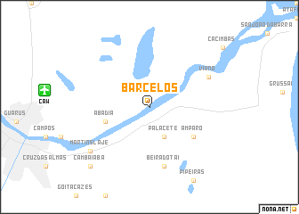 map of Barcelos