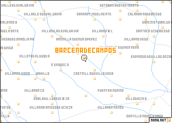 map of Bárcena de Campos