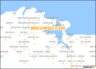 map of Bárcena de Cicero