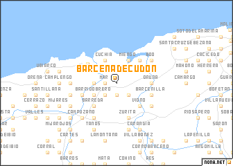 map of Bárcena de Cudón