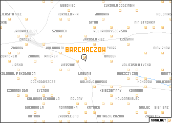 map of Barchaczów