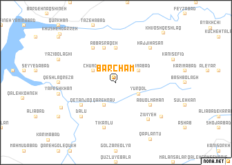 map of Barcham