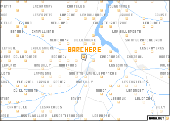 map of Barchère