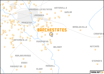 map of Barch Estates