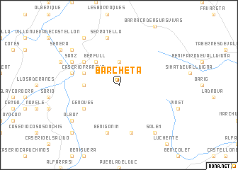 map of Barcheta