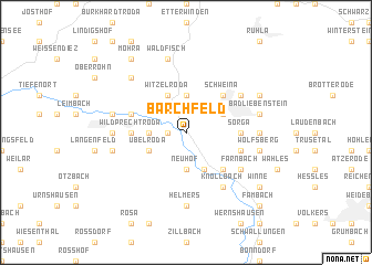 map of Barchfeld