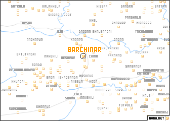 map of Bar Chinār