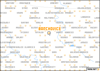 map of Barchovice