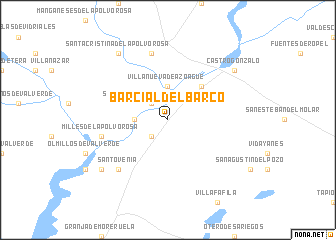 map of Barcial del Barco