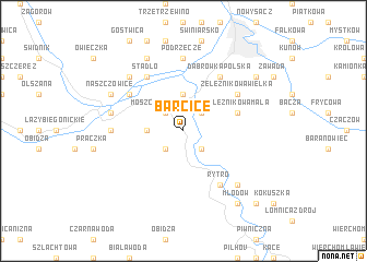 map of Barcice