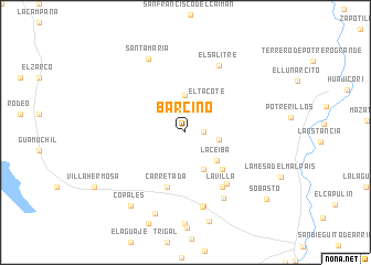 map of Barcino