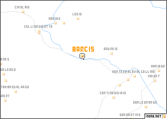 map of Barcis