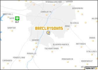 map of Barclay Downs