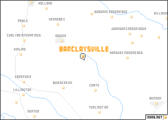 map of Barclaysville