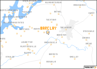 map of Barclay