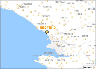 map of Bárcola