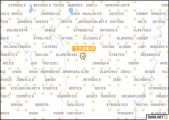 map of Barčov