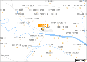 map of Barcs