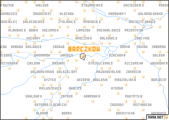 map of Barczków