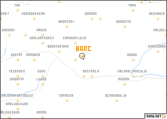 map of Bărc