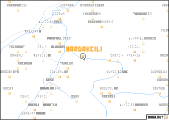 map of Bardakçılı