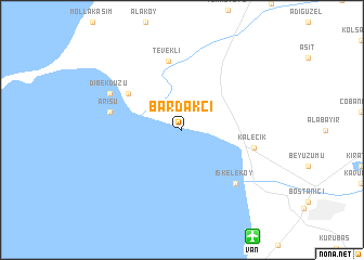 map of Bardakçı