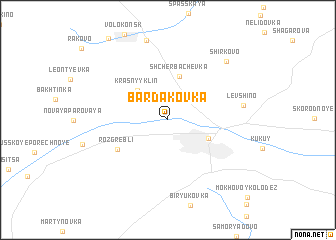 map of Bardakovka