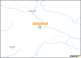 map of Bardāndā