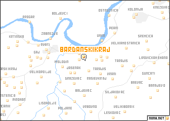 map of Barđanski Kraj