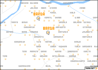 map of Barda