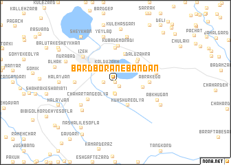 map of Bard Borān-e Bandān