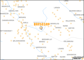 map of Bard-e Gap