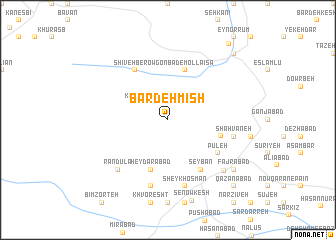 map of Bardeh Mīsh