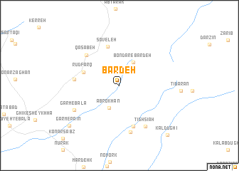 map of Bārdeh