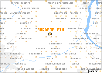 map of Bardenfleth