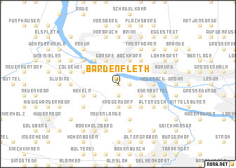 map of Bardenfleth