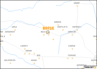 map of Barde