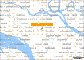 map of Bardhanpāra