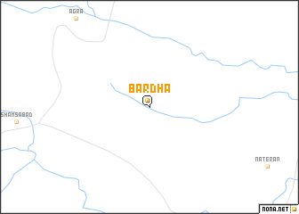 map of Bardha