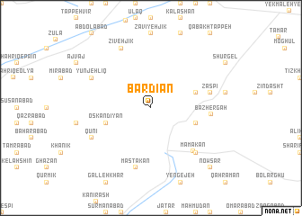 map of Bardīān