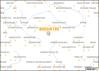 map of Bárdiótag