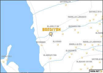 map of Bardīyah